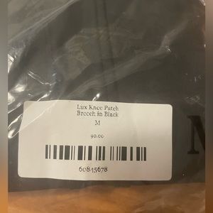 Free Ride Lux knee patch breeches in black size medium